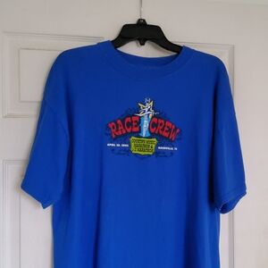Race Crew Country Marathon T Shirt Size XL, P2P 22", L 28", EUC, unique Rare